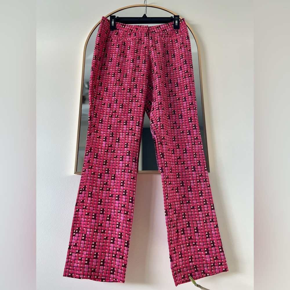 Silk Anthropologie Pants